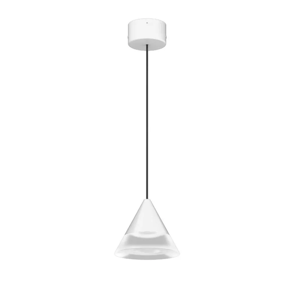 Lampade A Sospensione-Selezionato da Mazzolaluce Sospensione verdi a cono bianco led 6w 900lm 3000k ca113dwhwdi
