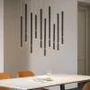 Lampadari Moderni-Ondaluce So tubic 10 lampadario multiple nero moderno
