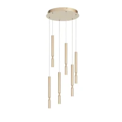 Lampadari Moderni-Ondaluce So tubic 6 lampadario oro sei luci led 3000k