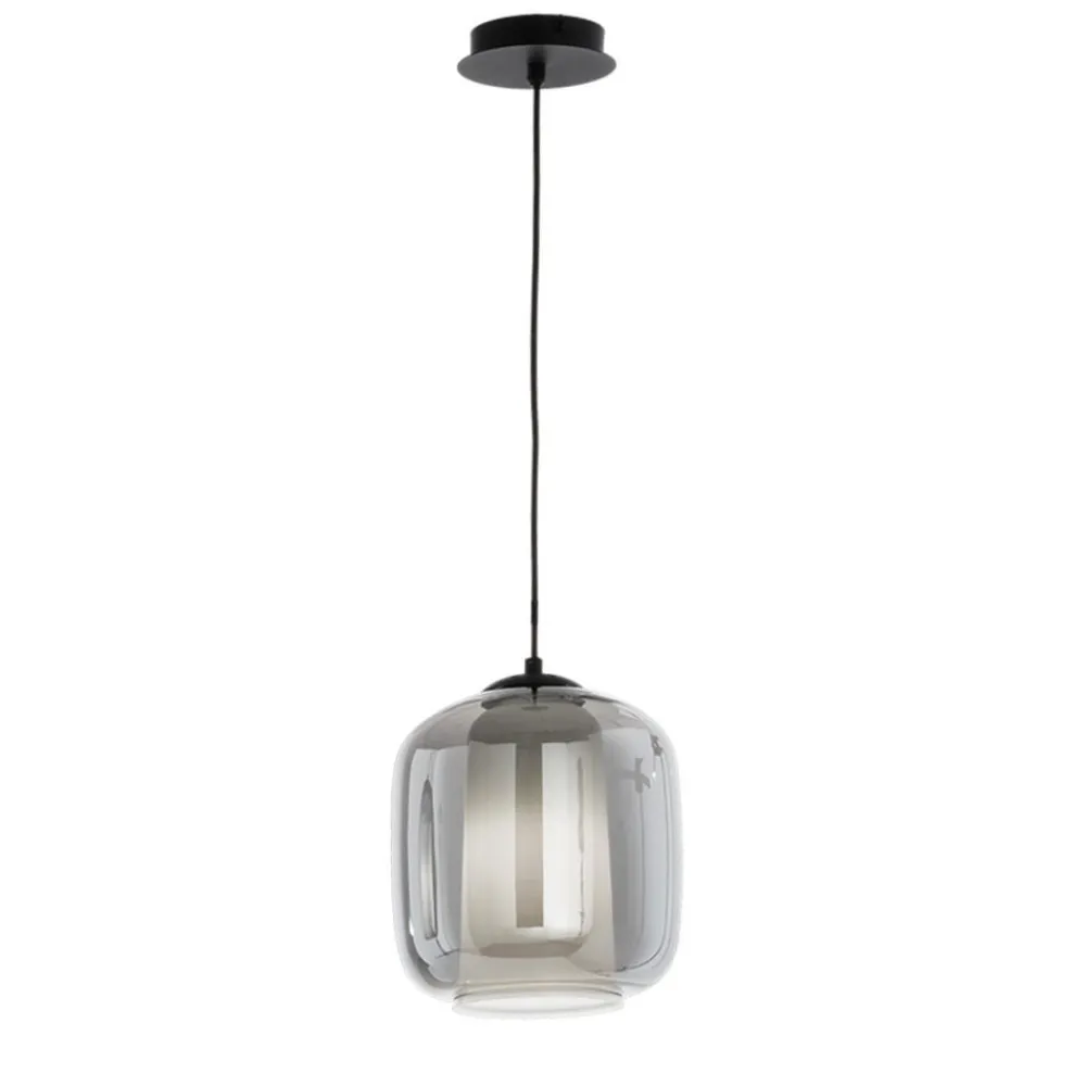 Lampade A Sospensione-Ondaluce So verve 2 sospensione vetro fume