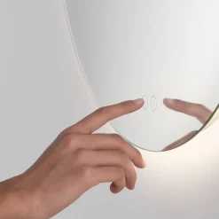 Specchi Da Parete-Selezionato da Mazzolaluce Specchiera tonda da bagno touch 60 cmled 4000k antiappannamento ip44