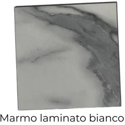 Specchi Da Parete-Selezionato da Mazzolaluce Specchio da parete 100cm design moderno per ingreso vetro marmo