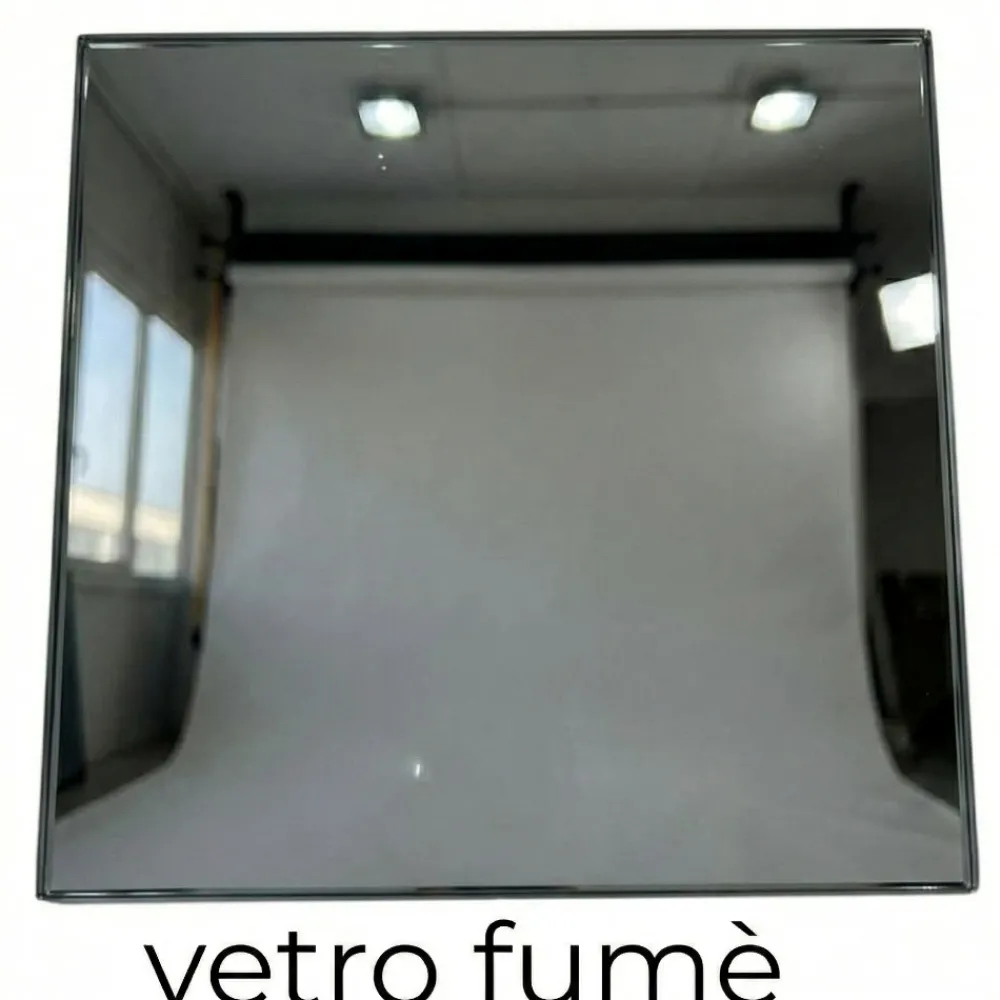 Specchi Da Parete-Selezionato da Mazzolaluce Specchio da parete 100cm design moderno per ingreso vetro marmo