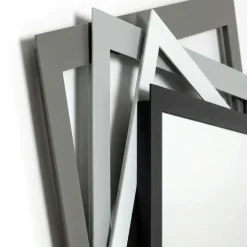 Specchi Da Parete-Selezionato da Mazzolaluce Specchio da parete design 87x87 fango alluminio bianco marmo nero
