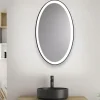 Specchi Da Parete-Vivida International Specchio da parete ovale nero 28w 3000k vivida lifering-o