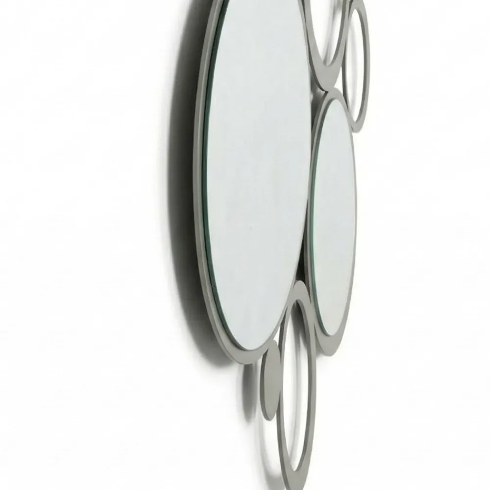 Specchi Da Parete-Selezionato da Mazzolaluce Specchio da parete 90x79 moderno per soggiorno colore fango