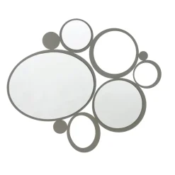 Specchi Da Parete-Selezionato da Mazzolaluce Specchio da parete 90x79 moderno per soggiorno colore fango