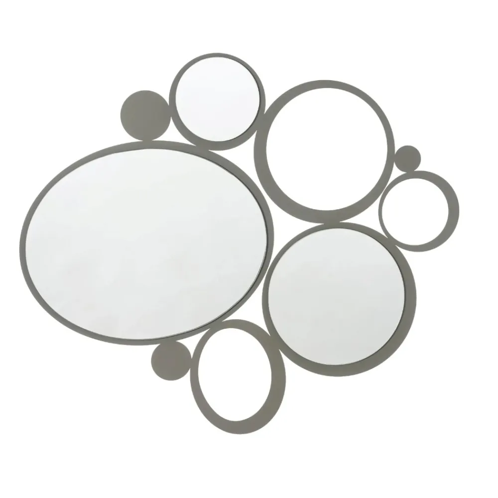 Specchi Da Parete-Selezionato da Mazzolaluce Specchio da parete 90x79 moderno per soggiorno colore fango