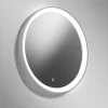 Specchi Da Parete-Vivida International Specchio moderno titanio rotondo led touch 25w 3000k vivida lifering
