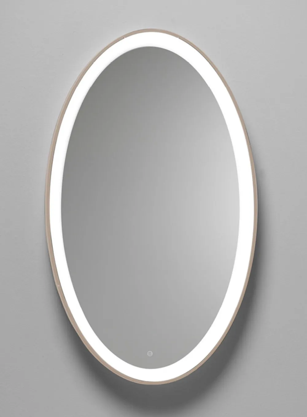 Specchi Da Parete-Vivida International Specchio ovale da parete sabbia vivida lifering touch led 28w 3000k