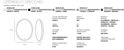 Specchi Da Parete-Vivida International Specchio ovale da parete sabbia vivida lifering touch led 28w 3000k