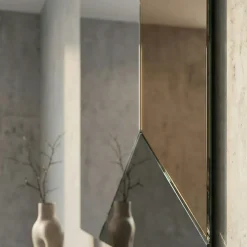 Specchi Da Parete-Selezionato da Mazzolaluce Specchio quadrato da parete 80cm design moderno fume-bronzo