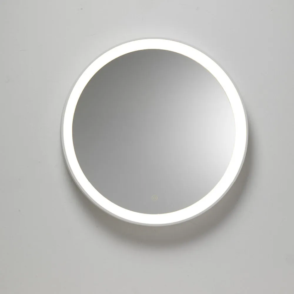 Specchi Da Parete-Vivida International Specchio rotondo da parete vivida lifering bianco touch led