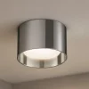 Faretti Da Soffitto-Ideal Lux Spike pl1 round faretto tondo cromo gx53 3000k