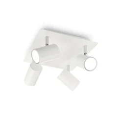 Plafoniere Moderne-Ideal Lux Spot pl4 plafoniera per cucina con faretti direzionabili