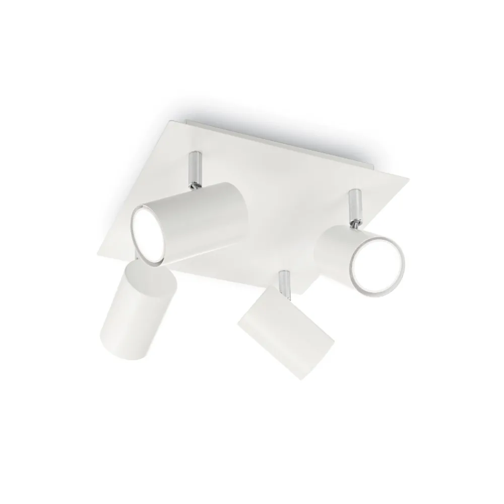 Plafoniere Moderne-Ideal Lux Spot pl4 plafoniera per cucina con faretti direzionabili