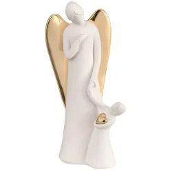 Soprammobili Moderni-Bongelli Preziosi Statuetta angelo bimbo scultura ali oro