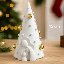 Presepi Di Natale-Bongelli Preziosi Statuetta presepe albero di natale h15 oro