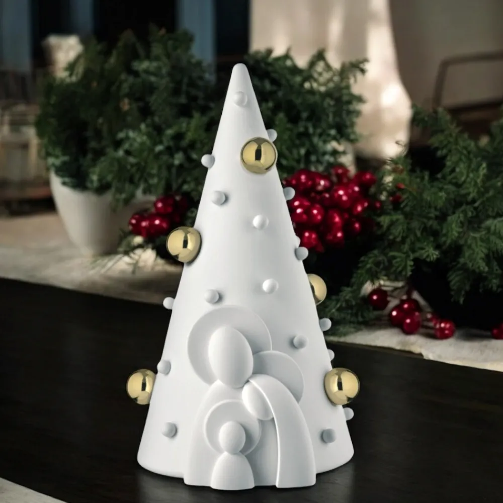 Presepi Di Natale-Bongelli Preziosi Statuetta presepe albero di natale h15 oro