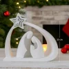 Presepi Di Natale-Bongelli Preziosi Statuetta presepe di natale h25 natività bianco