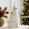 Presepi Di Natale-Bongelli Preziosi Statuina presepe albero di natale h30 bianco oro