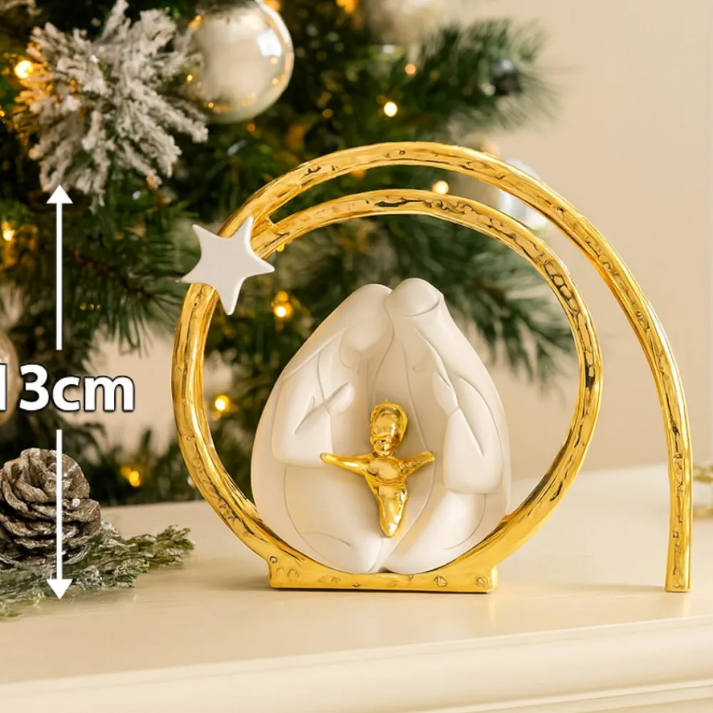 Presepi Di Natale-Bongelli Preziosi Statuina presepe di natale moderno natività oro h30