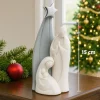 Presepi Di Natale-Bongelli Preziosi Statuina presepe grigio h15 di natale moderno natività