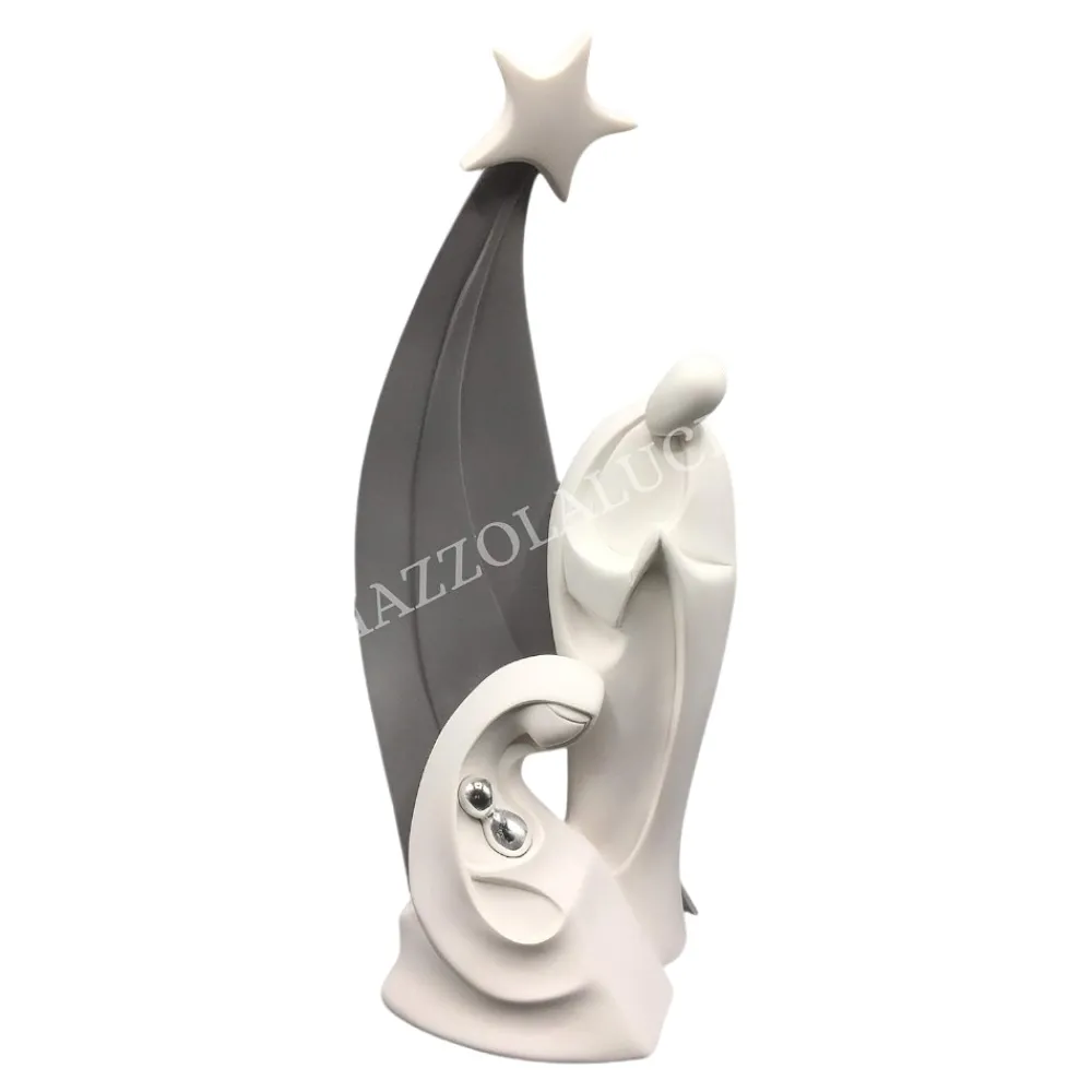 Presepi Di Natale-Bongelli Preziosi Statuina presepe h37 di natale natività grigio moderno