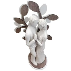 Soprammobili Moderni-Bongelli Preziosi Statuina scultura innamorati albero rovere