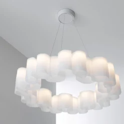 Lampadari Moderni-Stilnovo honey lampadari moderni per salotto led 2700k bianco