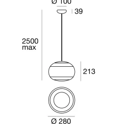 Lampade A Sospensione-Stilnovo la mariee lampada a sospensione moderna per soggiorno design vetro rame