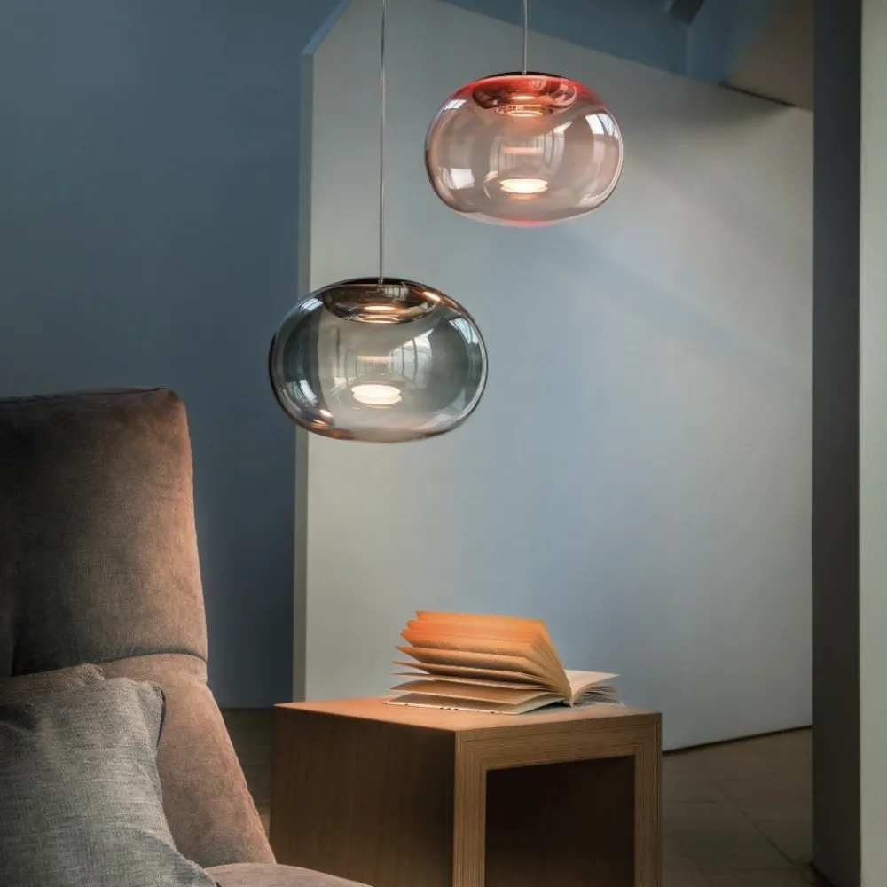Lampadari Moderni-Stilnovo la mariee lampadario moderno boccia grigio fumo led 3000k