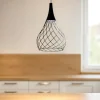 Lampadari Cucina-Stilnovo mongolfier lampadario da cucina nero led 3000k dimmerabile