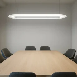 Lampadari Moderni-Stilnovo optline lampadario moderno led 3000k dimmerabile alluminio