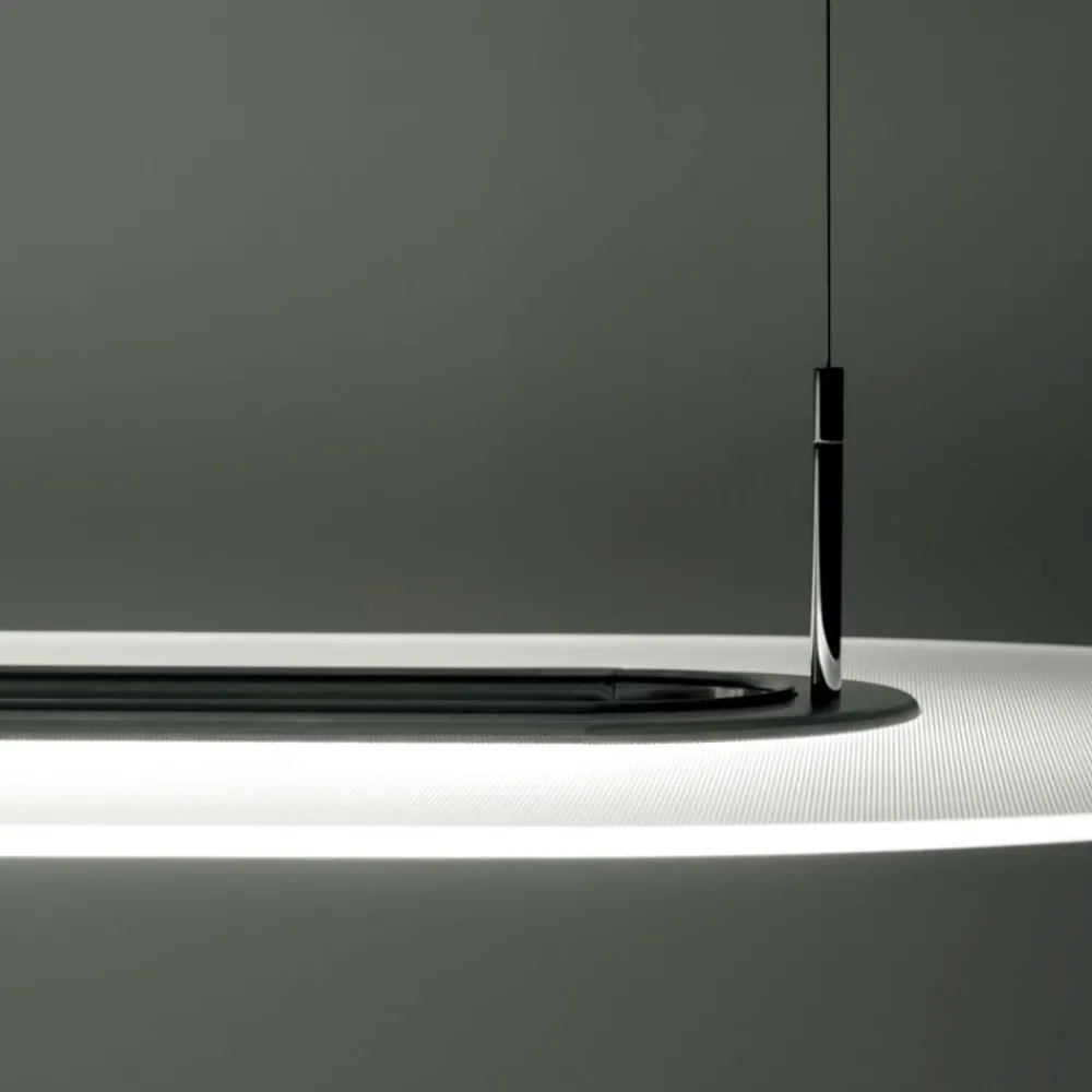 Lampadari Moderni-Stilnovo optline lampadario moderno led 3000k dimmerabile alluminio