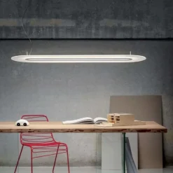 Lampadari Moderni-Stilnovo optline lampadario moderno led 3000k dimmerabile alluminio
