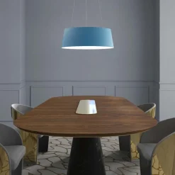 Lampadari Moderni-Stilnovo oxygen lampadario design moderno led 3000k dimmerabile azzurro