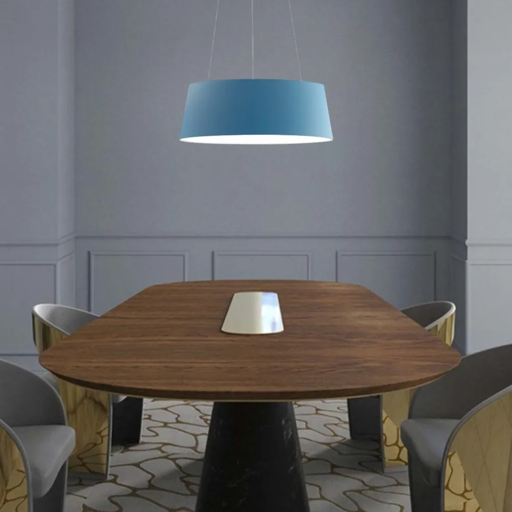 Lampadari Moderni-Stilnovo oxygen lampadario design moderno led 3000k dimmerabile azzurro