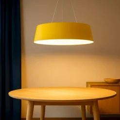 Lampadari Moderni-Stilnovo oxygen lampadario giallo moderno led dimmerabile 50w 3000k