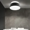 Plafoniere Moderne-Stilnovo oxygen plafoniera nera per cucina moderna 50w 3000k dimmerabile