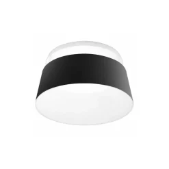 Plafoniere Moderne-Stilnovo oxygen plafoniera nera per cucina moderna 50w 3000k dimmerabile
