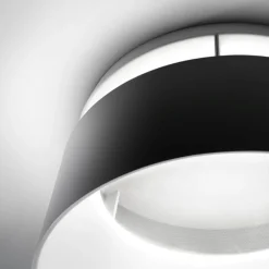 Plafoniere Moderne-Stilnovo oxygen plafoniera nera per cucina moderna 50w 3000k dimmerabile