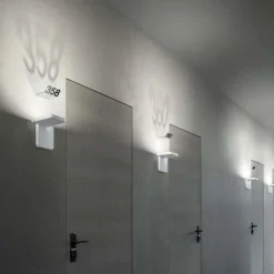 Applique Da Parete-Stilnovo quad applique bianco led 18w 3000k design moderna