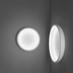 Plafoniere Moderne-Stilnovo reflexio plafoniera led 3000k tonda bianca