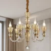 Lampadari Moderni-Ideal Lux Strauss sp6 lampadario di cristallo 5 bracci trasparenti