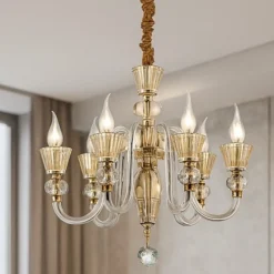 Lampadari Moderni-Ideal Lux Strauss sp6 lampadario di cristallo 5 bracci trasparenti