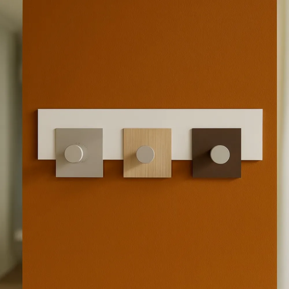 Appendiabiti Da Parete-Selezionato da Mazzolaluce Stripes appendi panni 3 ganci da muro rovere decappato