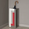 Mobili Ingresso Moderni-Selezionato da Mazzolaluce Stripes portaombrelli moderno rosso rubino grigio
