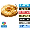 Strisce Led-Ideal Lux Strip led bobina 5mt 19,2w-mt 2700k 24v dc cri90