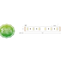 Strisce Led-Selezionato da Mazzolaluce Striscia led rgb+white 4000k bobina 5mt 24vdc 19,2w cri85